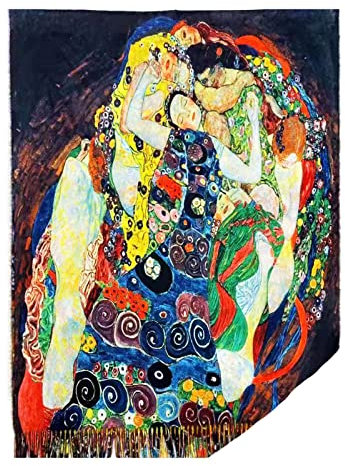 Toocool Unisex Klimt Van Gogh Kandinsky Monet Schal A001, W-6134 Die Jungfrau, Einheitsgröße