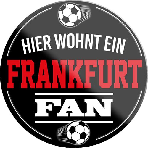 schilderkreis24 – Fußball Magnet “Frankfurt Fan“ Deko Kühlschrankmagnet Artikel Sport Verein Geschenkidee Club Weihnachten Fußball Fan Liebhaber Begeisterte 8x8 cm