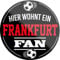 schilderkreis24 – Fußball Magnet “Frankfurt Fan“ Deko Kühlschrankmagnet Artikel Sport Verein Geschenkidee Club Weihnachten Fußball Fan Liebhaber Begeisterte 8x8 cm