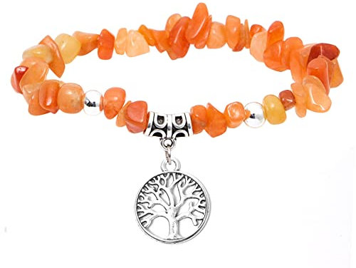 MILAKOO Aventurin Edelsteine Armband Damen Lebensbaum Armband Damen 7 chakra armband