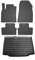Fußmatten Kofferraumwanne Set kompatibel mit Nissan Note E12 2012-2016 Schwarz Gummi TPE