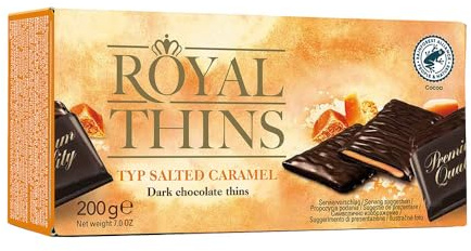 Royal Thins Salz-Karamell Zartbitter 200 g