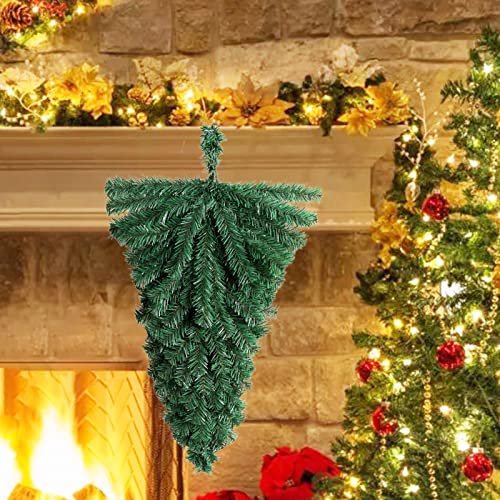 Luojuny Albero di Natale Artificiale di Alta qualità, Albero di Natale Capovolto Appeso, scatole Regalo Decorative Decorate con ghirlande di Natale e Ornamenti appesi per Decorazioni Natalizie Fai-d