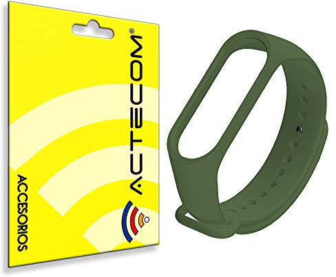 actecom Ricambio compatibile con braccialetto Activity Xiaomi Mi Band 7 6 5 Smartwatch Cinturino Orologio, Verde militare, Moderno