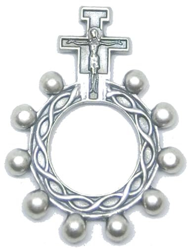 Generico 90.124.30 DAM Rosenkranz Finger Dutzend Gebet Kreuz St. Damian Silber