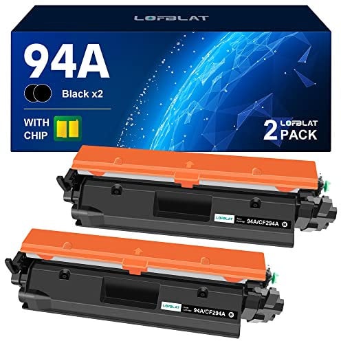 LOFBLAT 94A CF294A Schwarz Toner, Ersatz für Toner HP Laserjet Pro M118, HP Laserjet Pro M148, für Toner MFP M148fdw M148dw M149fdw M148 M118 M149 Drucker (2er-Pack, 94A Schwarz Toner)