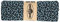 Schrägband Jersey 3m mit Leopard Print 20mm gefalzt Oaki Doki elastisches Einfassband, Farbe:3005 taubenblau-schwarz