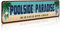 SOYAVE Rustikal aussehendes Metallschild für den Außenbereich, Pool, Whirlpool, Tiki, Hinterhof, Geschenk, 10,2 x 40,6 cm