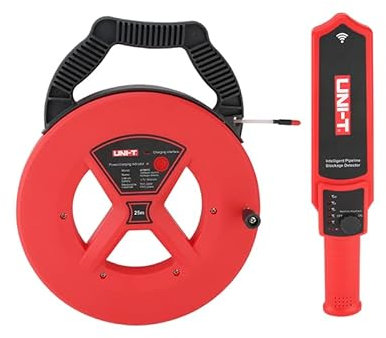 UNI-T UT661C UT661D Plumbers Pipeline Clogging Locating Instrument Pinpointer Waterproof Iron Pipe Blockage Detector(UT661C)