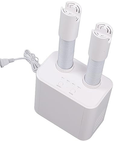 Qcwwy Schuhtrockner Dual-Outlet-Design Intelligente Konstante Temperatur Anpassbarer Timer Schnelles Trocknen Vielseitige Trocknungslösung für Schuhe Stiefel Skischuhe