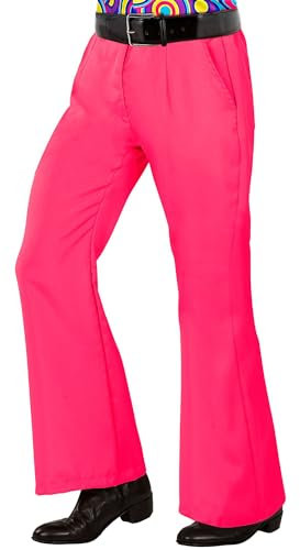 W WIDMANN MILANO Party Fashion - Pantalon homme des années 70, style groovy, disco fever, costumes de carnaval