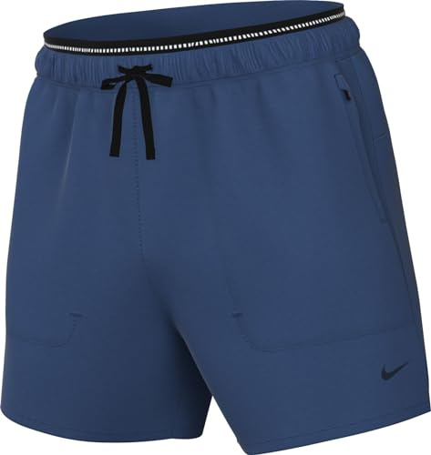 Nike Herren Shorts M Nk Df Run Div Stride 5Bf SHO, Court Blue/Black/Blkref, FN3391-476, S