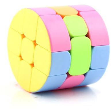 Svetilnikya 3×3 Zylinder Geschwindigkeit Würfel Aufkleber 3x3 Lauf Würfel Runde Säule Puzzle Würfel Bunt