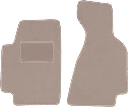Wielganizator Automatte – Passend für Audi 80 B5 Cabrio 1994-2000 – Velours – Autozubehör - Auto Fußmatten – Fußmatte Auto – 2-teilig - beige