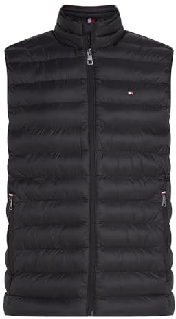 Tommy Hilfiger Men's CORE PACKABLE RECYCLED VEST MW0MW39989 Vest, Black, 3XL
