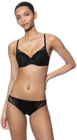Mey Damen Spacer-BH mit Bügel Serie Fabulous Mystic | Damen-BH, Cup aus innovativem 3D-Material, Mit Bügel, Steg mit Zierschleife, Tüllspitze an Steg und Schale, atmungsaktiv