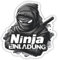 ZELAITE 12x Ninja EINLADUNGSKARTEN KINDERGEBURTSTAG Mädchen Junge - Stylishe Einladung zum Geburtstag für Jungs und Mädchen - Einladungskarten Geburtstag - Party Geburtstagseinladungen (G)