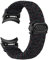 AQXYWQOL Lückenloses geflochtenes Band, kompatibel mit Galaxy Watch 6 4 Classic/5 Pro/44 mm 40 mm 47 mm 43 mm 45 mm 46 Nylonarmband, Galaxy Watch 6-Armband(Black Unity,Watch 4 40mm 44mm)