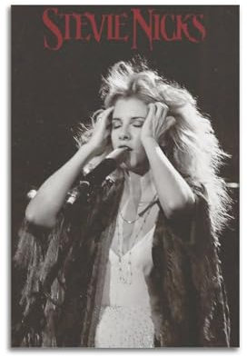 QPASRLAL Stevie Nicks Leinwanddruck, Foto auf Leinwand, Rapper, Wanddekoration, Vintage, abstrakt, Hip-Hop-Rapper, Wandbilder, Premium-Bilder, Wandkunst für Schlafzimmer, 30 x 45 cm, ungerahmt, Stil 4