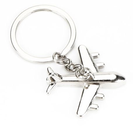 Schlüsselanhänger Flugzeug, Weltreise Geschenk und Glücksbringer Reise, Deko für Flugzeug Fans, Großartig als Geburtstagsgeschenk und Reise Glücksbringer für Frauen und Guter Freundin (Flugzeug5, S)