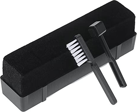 Solinder Reinigungsset für Schallplatten 3-in-1-Reinigungsset für Schallplattenspieler mit Samtbürste Kohlefaser-Stiftbürste Universal-Reinigungsbürste für Phonograph Turntable DVD VCD Disk