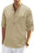 Casual Shirt Herren Longsleeve Shirt Herren Mode Komfortabel Revers Shirt Herren Lose Digitales Drucken Shirt Herren D-Apricot L