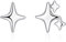 Deyanse Ohrstecker Silber 925 Damen, 925 Sterling Silber Stern Ohrstecker, Hypoallergen Flach Ohrringe Silber Stecker, Knorpel Schlafen Ohrringe Klein 10mm, Modeschmuck Ohrringe für Frauen Mädchen