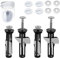 Toilet Seat Bolts, 4Pcs Heavy Duty Toilet Seat Locking Bolts Fastener Bolt Kit Toilet Seat Screws Replacement Kit for Toilet Covers and Flushing Lid Parts Fixtures