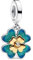 Feitery Vierblättriges Kleeblatt Charms Kompatibilität für Pandora Armband Herz Bead Wildtiere Charms für Damen Anhänger Meerestiere