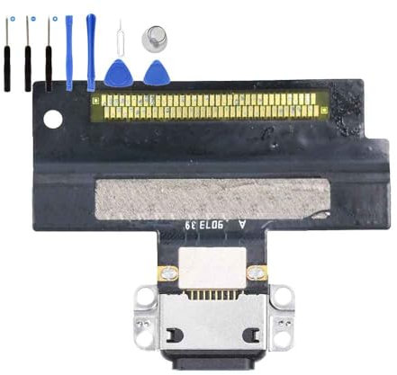 Eutoping Port de charge USB pour Apple iPad Air 3 A2152 A2123 A2153 - Noir - Connecteur de charge - Câble flexible de rechange avec outil