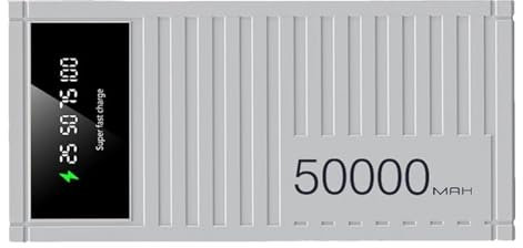 Portable Charger Bank, 50000mAh High Capacity Powers Bank, 66W Fast Charging USB, Multifunctional with LED Display for Hiking, Camping, Outdoor and Urgency Use, ABS