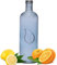 BELUKO Botella de cristal para agua, botella agua cristal 1600ml, botella agua vidrio con tapa antigoteo, jarra agua, zumo o jugos para nevera, frigorífico (AZUL 1,6 LITROS)