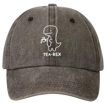 Tindo Vintage Basecap Herren Stylisch mit Dino Motiv - Cap damen Unisex retro Kappe für Freizeit aus Baumwolle