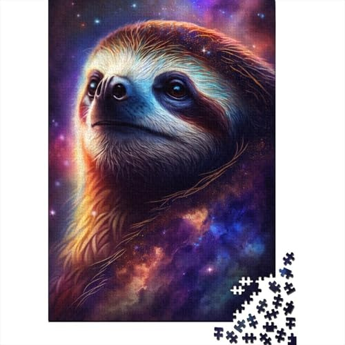 Galaxy Sloth Puzzle für Erwachsene 1000 Teile Puzzle für Erwachsene und Jugendliche Familienspiel 1000 Teile (38 x 26 cm)