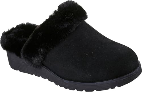 Skechers Keepsakes Wedge Time To Cruise Leather Women's Black Slippers - UK 6