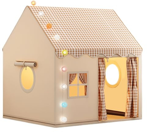 Spielhaus für Kinder im Innenbereich – Bettspiel, geheime Basis, große Zeltstruktur | Geräumiges Spielgerät Kleinkinder, und Mädchen, langlebiges, tragbares Design, das fantasievolle Aktivitäte