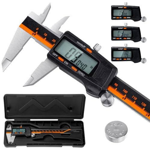 Digital Vernier Calipers 150mm - High Precision Digital Caliper with Large LCD Screen, Micrometer Accuracy, Calipers Measuring Tool for DIY & Professionals, Inches/MM Conversion