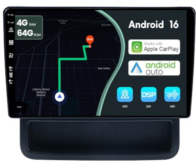 MSD 10.1 Pollice 2G+64G Autoradio Per Renault Trafic 2 / Opel Vivaro/Nissan Primastar (2006-2014) | Android 15 GPS Navigation Radio | Carplay Android Auto Volant DAB Mirror link | Telecamera | 2 Din