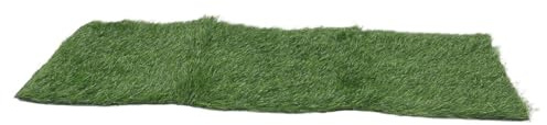 LOORGVEL Coussin Anti-gouttes Isolant Phonique pour Climatiseur Extérieur 100 X 41 X 4 Cm en Gazon Synthétique Vert, Protection Pare-soleil et Anti-bruit pour Balcon, Toit et Abri de