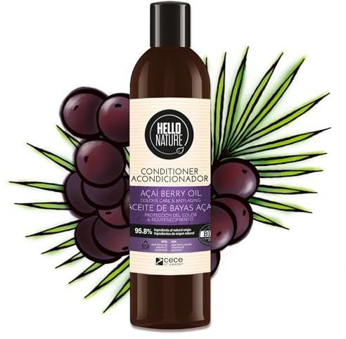 P-Beauty Naturkosmetik Conditioner mit Acai Beere - Haarspülung Farbschutz, Regeneration & coloriertes Haar - Haarpflege für Glanz, Geschmeidigkeit & bessere Kämmbarkeit bei trockenem Haar (1x 300ml)