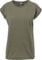 Urban Classics Women's Ladies Extended Shoulder Tee T-Shirt, Olive, XS