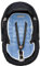 Andy & Helen Gepolsterter Universal-Sitzverkleinerer für Kinderwagen, Hochstuhl und Babyschale, Mehrzweck, Hellblau