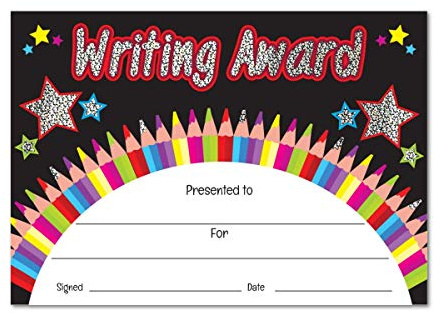 SuperStickers Writing Award Sparkling Certificates (A5), 20 Stück