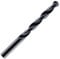 6.5mm HSS Jobber Drill Bit - Black Roll Forged HSS-R For Carbon + Alloy Steel, Plastics & Wood. DIN338 (6.5mm x 101mm)