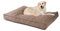 JAMAXX Premium Hundekissen Orthopädisch Weich Memory Foam, Waschbar, Nässeschutz Wasserabweisend - Dicke Füllung Visco Elastisch, Flauschig Samtartiger Stoff, Hundebett PDB1001