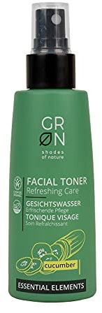 GRN [GRÜN] Biokosmetik Gesichtswasser Erfrischende Pflege - Bio-Gurke - für normale und Mischhaut - tonisierend und befreit von Schmutz - vegan - 75 ml