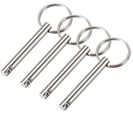 sourcing map Schnellspannstift 6 mm x 50 mm Marine Hardware für Boot Bimini Top Deck Scharnier 4 Stück