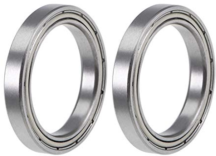 sourcing map 2 Stücke Doppelt Geschirmt Kugellager 20mm x 27mm x 4 mm | Kugellager Set Rillenkugellager 6704ZZ Z2, Kugellager groß Skateboard Bearings Skateboard Kugellager, Chromstahl
