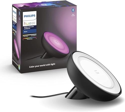 Philips Hue Lampada Da Tavolo Smart Con Bluetooth, Nero, 1 Unità, Confezione Da 1