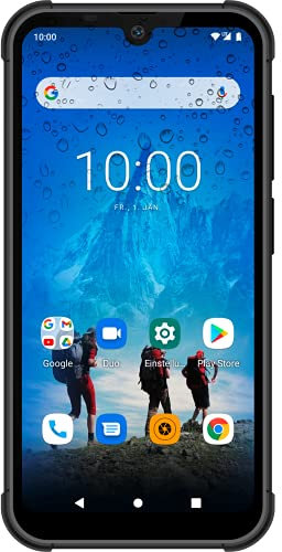 Beafon, MX1 Premium Smartphone 4G IP68 Protección contra el Agua y el Polvo, teléfono móvil al Aire Libre, Android 10, botón de Llamada de Emergencia, Zona de Seguridad, función Push to Talkie